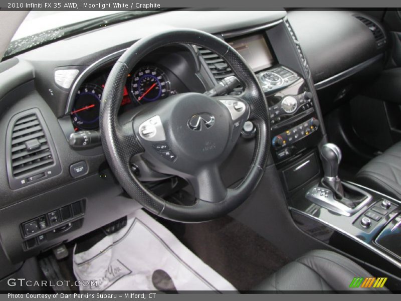 Moonlight White / Graphite 2010 Infiniti FX 35 AWD