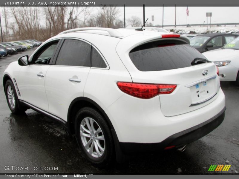 Moonlight White / Graphite 2010 Infiniti FX 35 AWD