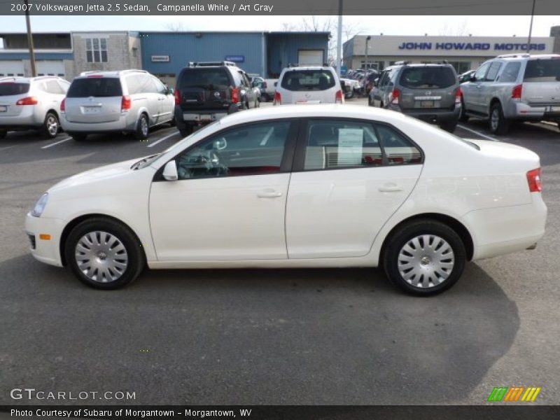Campanella White / Art Gray 2007 Volkswagen Jetta 2.5 Sedan