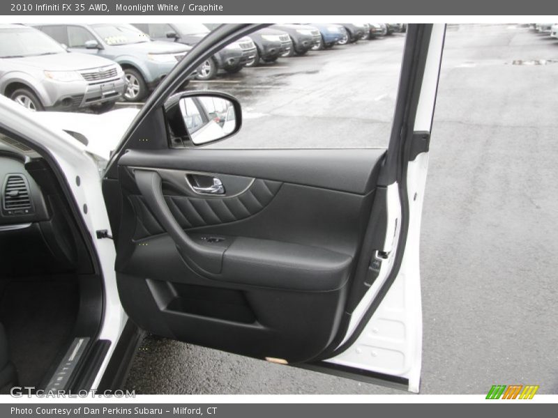 Moonlight White / Graphite 2010 Infiniti FX 35 AWD