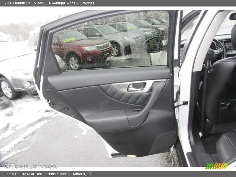 Moonlight White / Graphite 2010 Infiniti FX 35 AWD