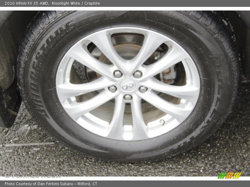 Moonlight White / Graphite 2010 Infiniti FX 35 AWD