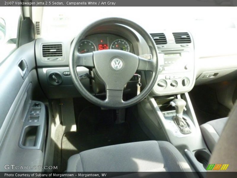 Campanella White / Art Gray 2007 Volkswagen Jetta 2.5 Sedan