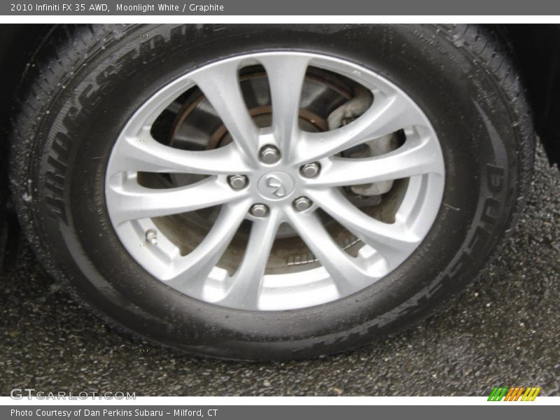 Moonlight White / Graphite 2010 Infiniti FX 35 AWD