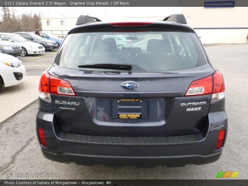 Graphite Gray Metallic / Off Black 2011 Subaru Outback 2.5i Wagon