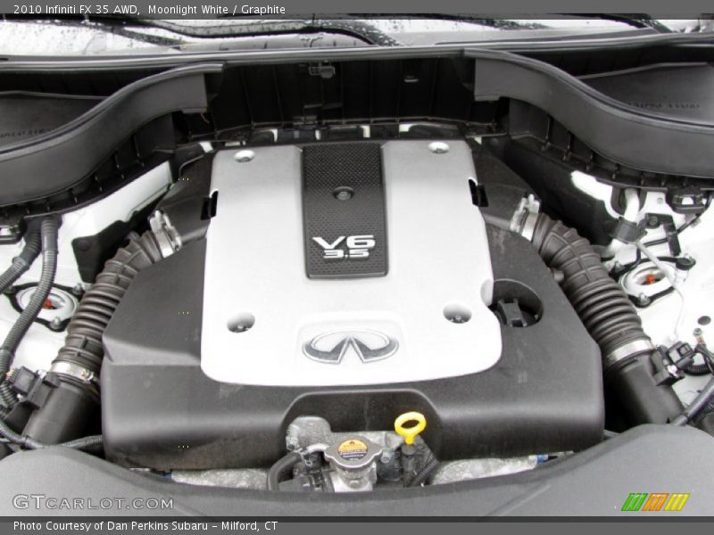 Moonlight White / Graphite 2010 Infiniti FX 35 AWD