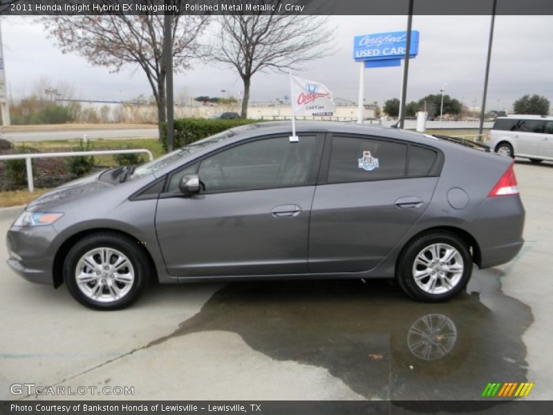 Polished Metal Metallic / Gray 2011 Honda Insight Hybrid EX Navigation