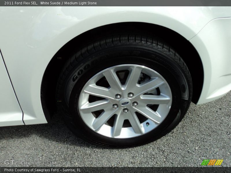 White Suede / Medium Light Stone 2011 Ford Flex SEL