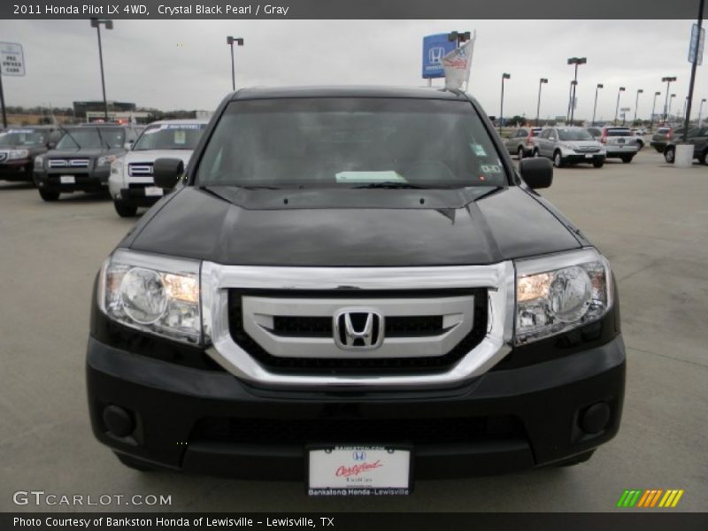 Crystal Black Pearl / Gray 2011 Honda Pilot LX 4WD