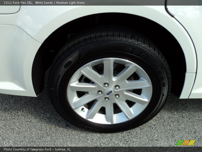 White Suede / Medium Light Stone 2011 Ford Flex SEL
