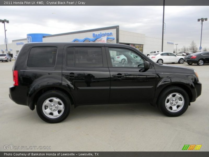 Crystal Black Pearl / Gray 2011 Honda Pilot LX 4WD