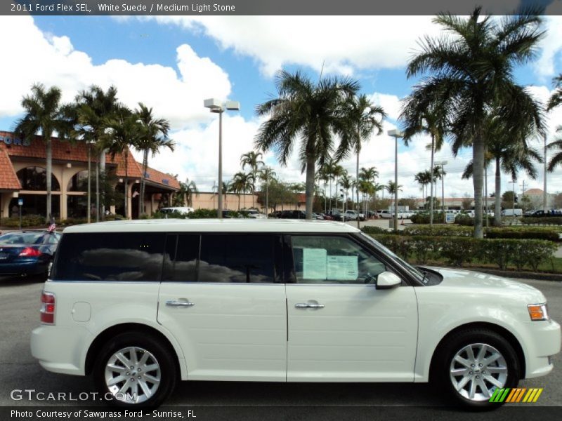White Suede / Medium Light Stone 2011 Ford Flex SEL