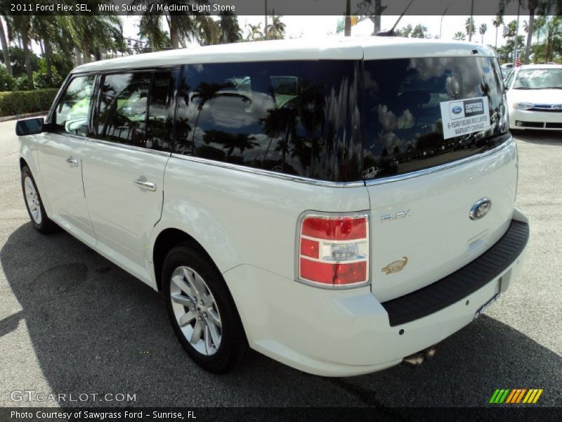 White Suede / Medium Light Stone 2011 Ford Flex SEL