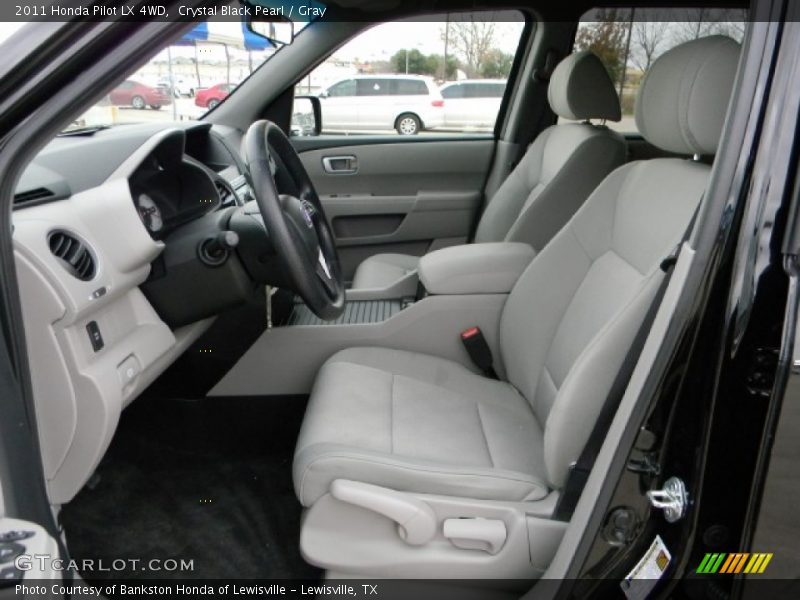 Crystal Black Pearl / Gray 2011 Honda Pilot LX 4WD
