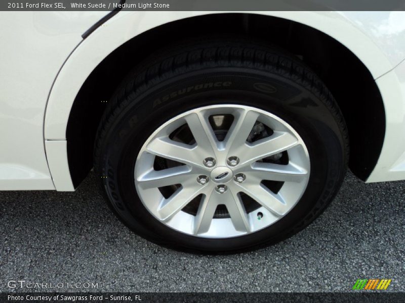 White Suede / Medium Light Stone 2011 Ford Flex SEL