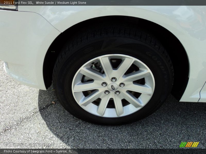 White Suede / Medium Light Stone 2011 Ford Flex SEL