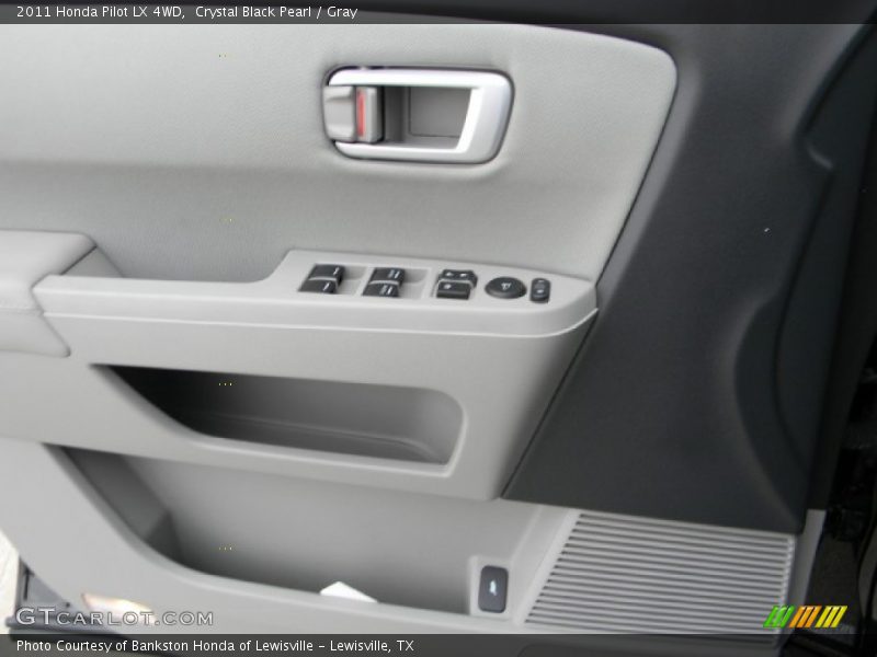 Crystal Black Pearl / Gray 2011 Honda Pilot LX 4WD