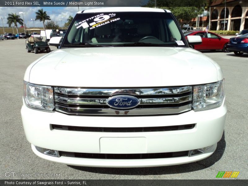 White Suede / Medium Light Stone 2011 Ford Flex SEL