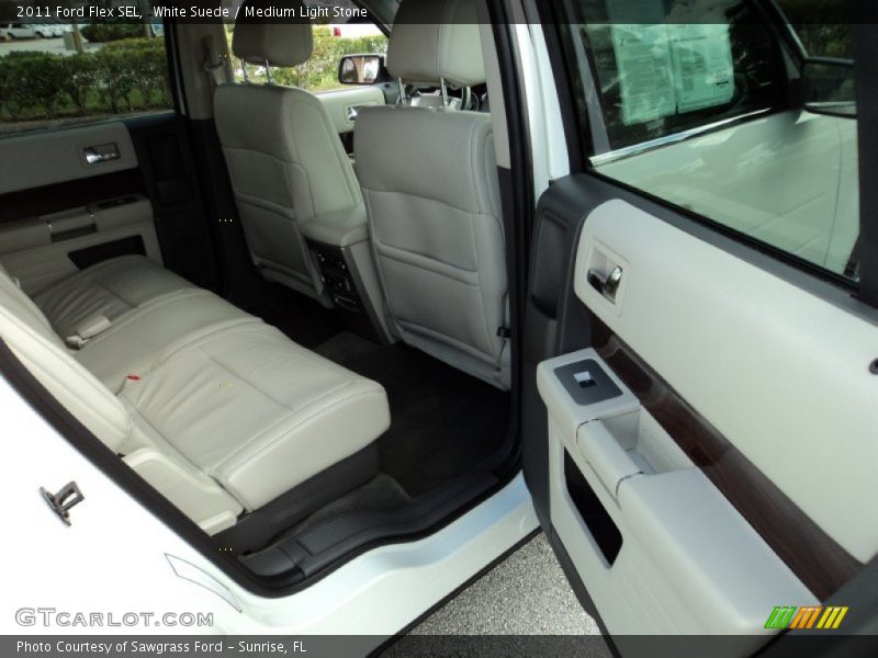 White Suede / Medium Light Stone 2011 Ford Flex SEL