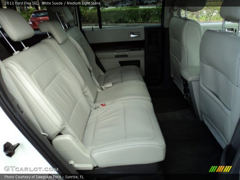 White Suede / Medium Light Stone 2011 Ford Flex SEL