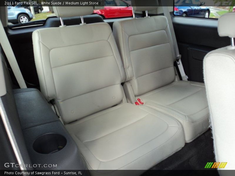 White Suede / Medium Light Stone 2011 Ford Flex SEL