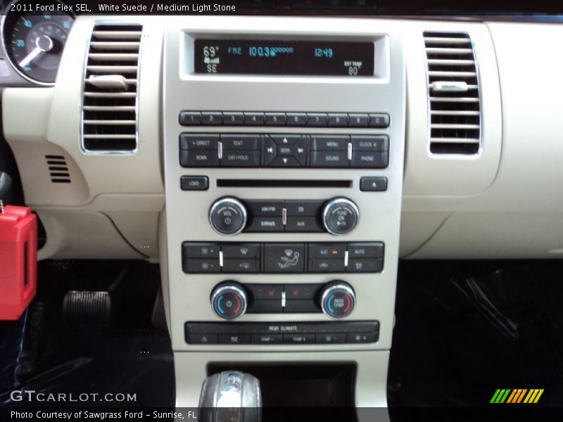 White Suede / Medium Light Stone 2011 Ford Flex SEL