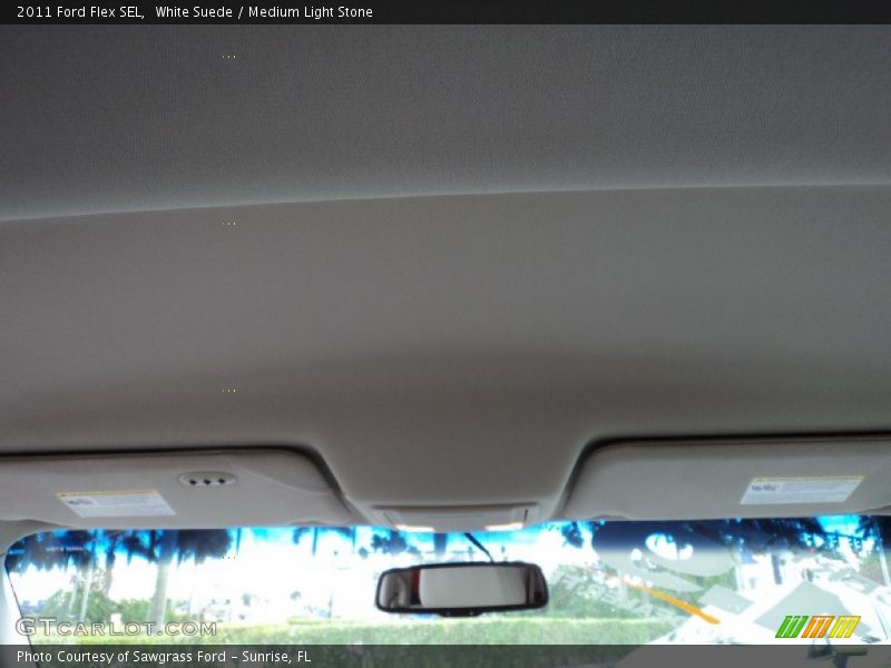 White Suede / Medium Light Stone 2011 Ford Flex SEL