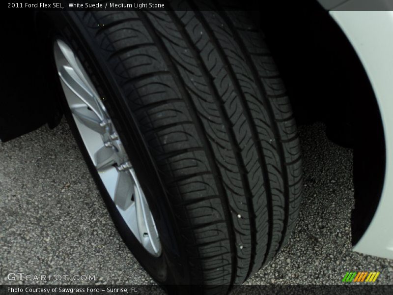 White Suede / Medium Light Stone 2011 Ford Flex SEL