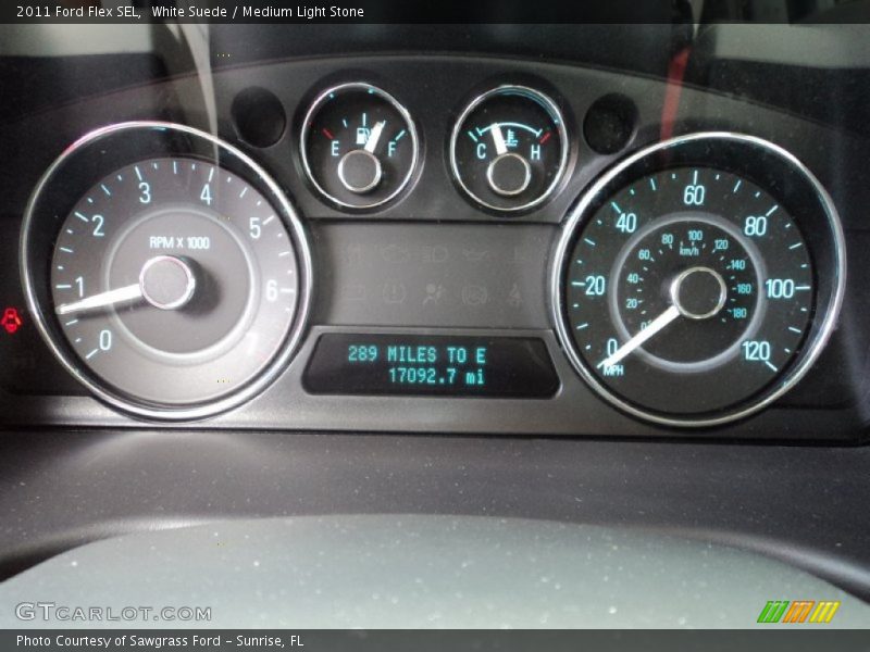 White Suede / Medium Light Stone 2011 Ford Flex SEL