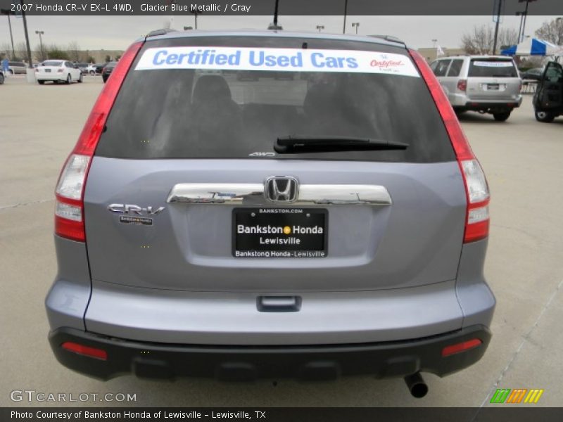 Glacier Blue Metallic / Gray 2007 Honda CR-V EX-L 4WD