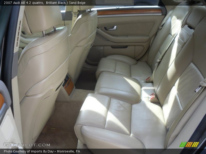 Brilliant Black / Sand Beige 2007 Audi A8 4.2 quattro