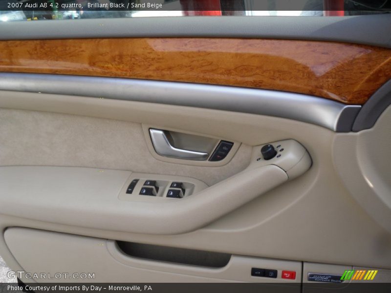 Brilliant Black / Sand Beige 2007 Audi A8 4.2 quattro