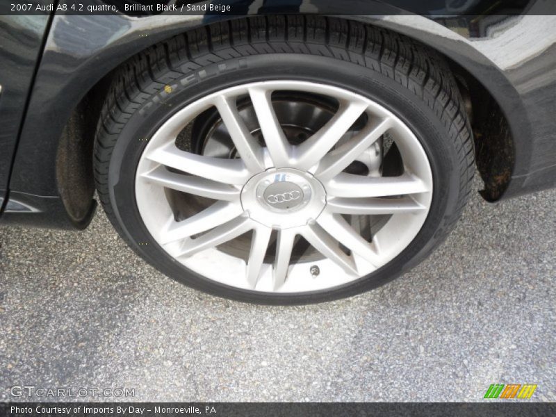 Brilliant Black / Sand Beige 2007 Audi A8 4.2 quattro