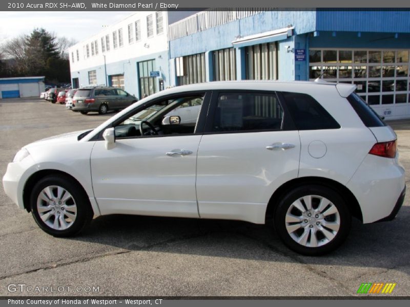 White Diamond Pearl / Ebony 2010 Acura RDX SH-AWD