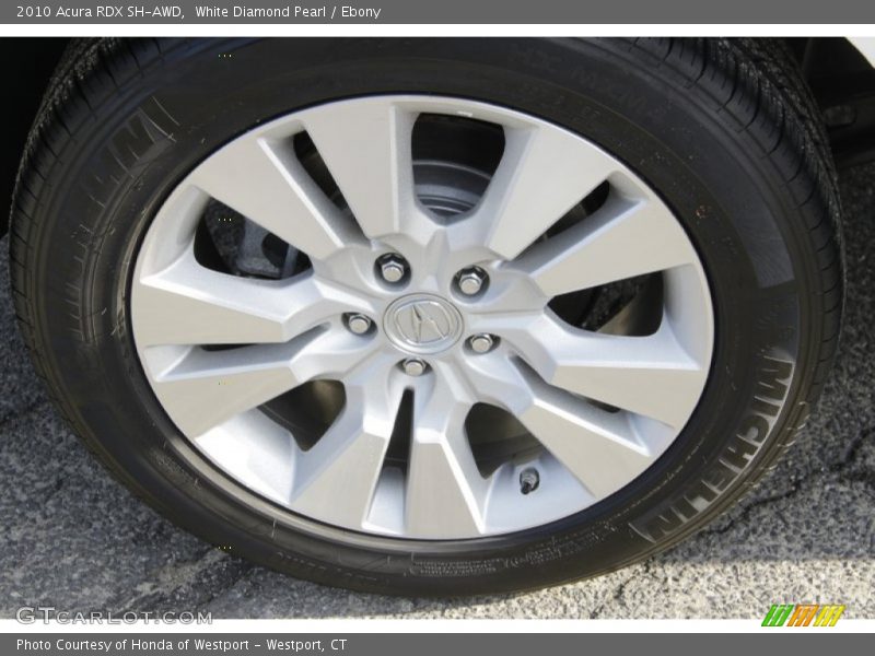White Diamond Pearl / Ebony 2010 Acura RDX SH-AWD