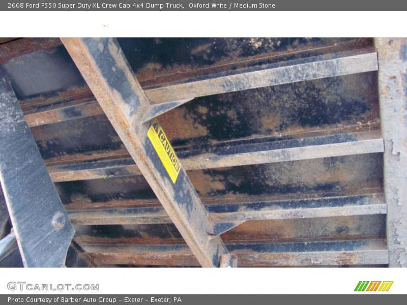 Oxford White / Medium Stone 2008 Ford F550 Super Duty XL Crew Cab 4x4 Dump Truck