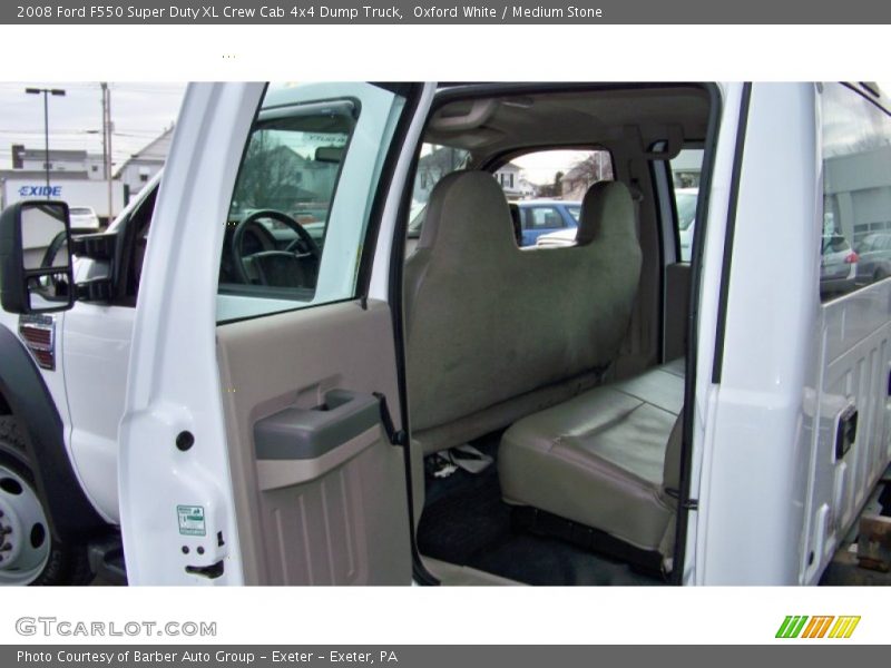  2008 F550 Super Duty XL Crew Cab 4x4 Dump Truck Medium Stone Interior