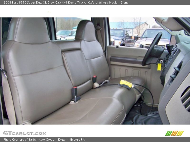  2008 F550 Super Duty XL Crew Cab 4x4 Dump Truck Medium Stone Interior