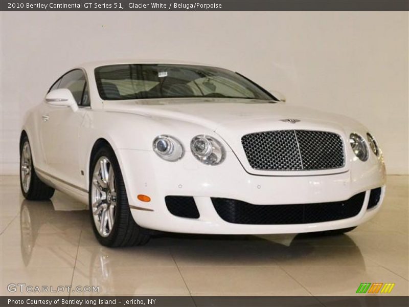 Glacier White / Beluga/Porpoise 2010 Bentley Continental GT Series 51