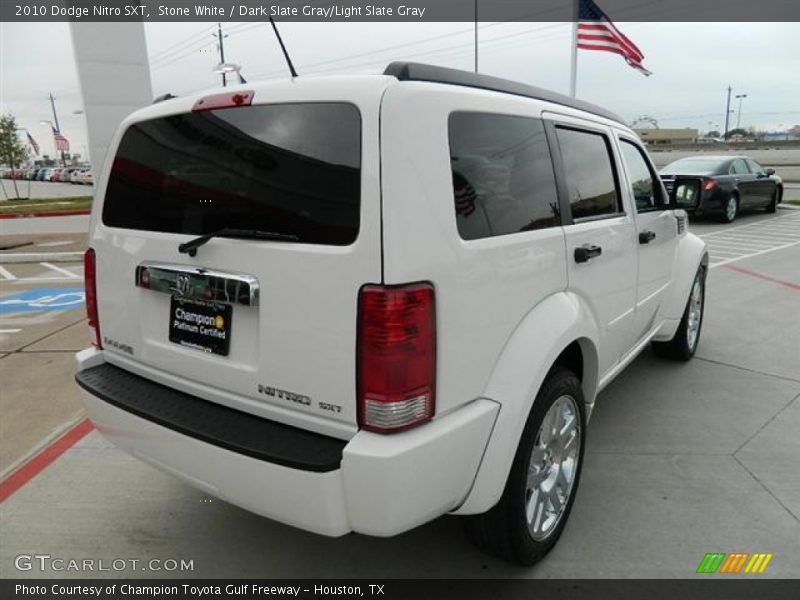 Stone White / Dark Slate Gray/Light Slate Gray 2010 Dodge Nitro SXT