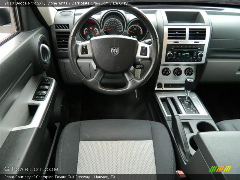 Stone White / Dark Slate Gray/Light Slate Gray 2010 Dodge Nitro SXT