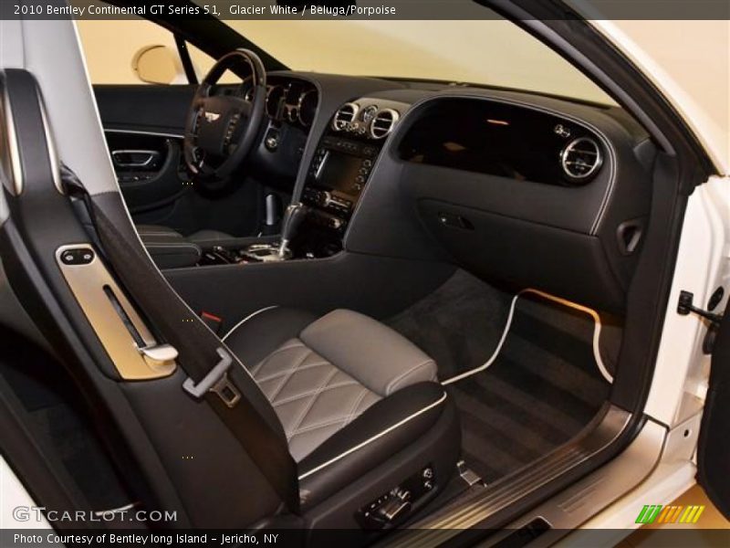 Glacier White / Beluga/Porpoise 2010 Bentley Continental GT Series 51