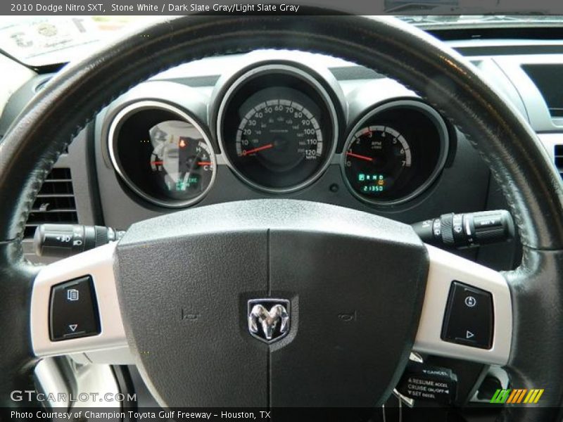 Stone White / Dark Slate Gray/Light Slate Gray 2010 Dodge Nitro SXT