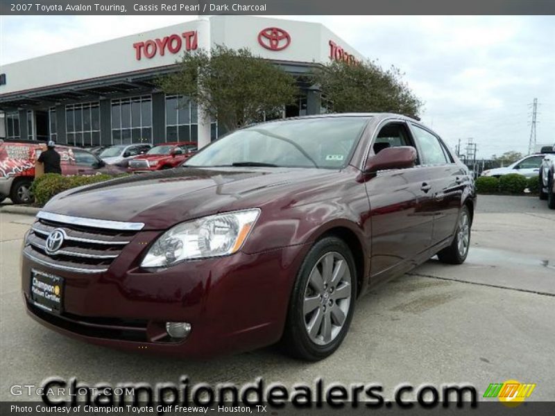 Cassis Red Pearl / Dark Charcoal 2007 Toyota Avalon Touring