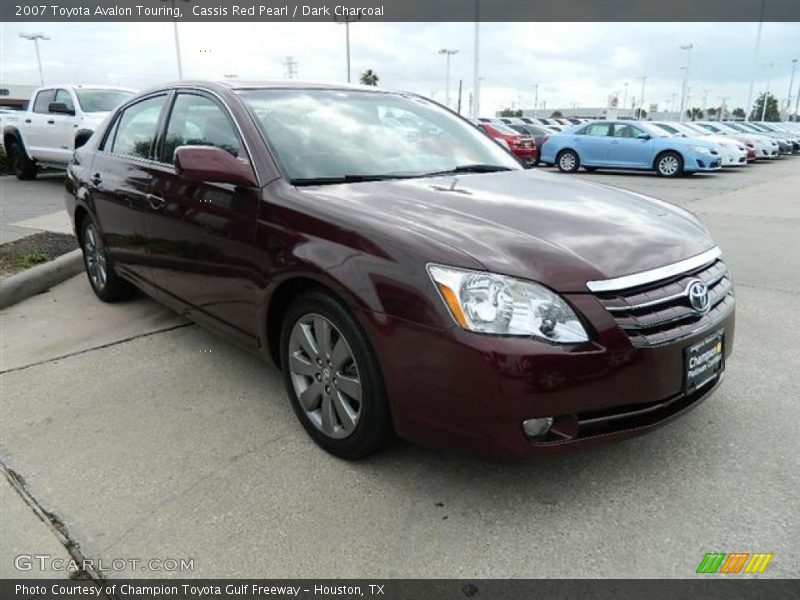Cassis Red Pearl / Dark Charcoal 2007 Toyota Avalon Touring