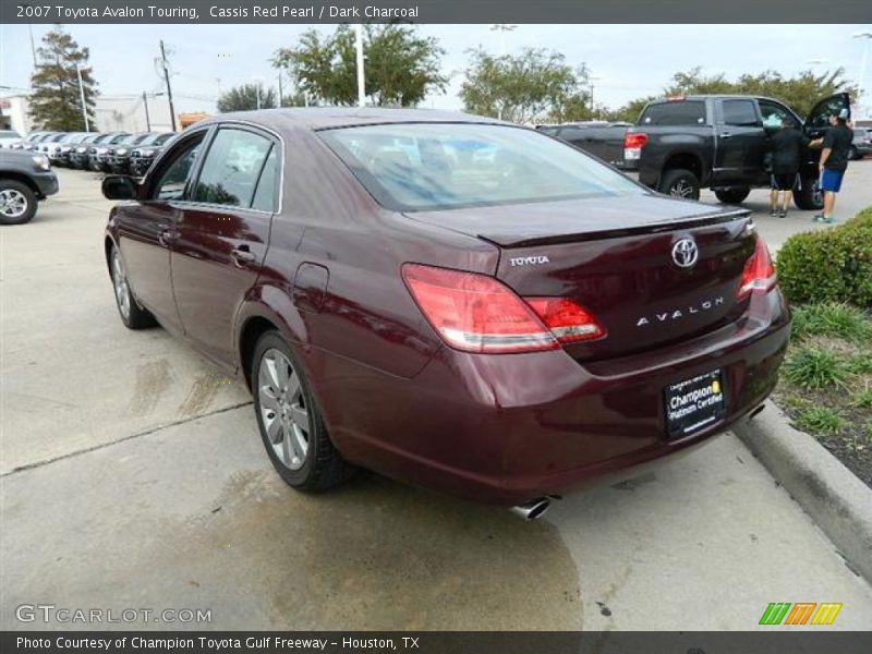 Cassis Red Pearl / Dark Charcoal 2007 Toyota Avalon Touring
