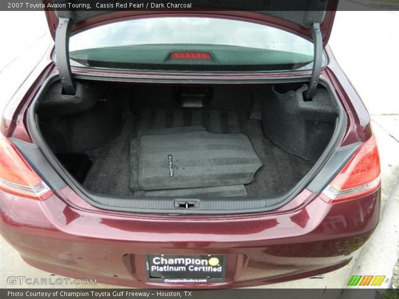 Cassis Red Pearl / Dark Charcoal 2007 Toyota Avalon Touring