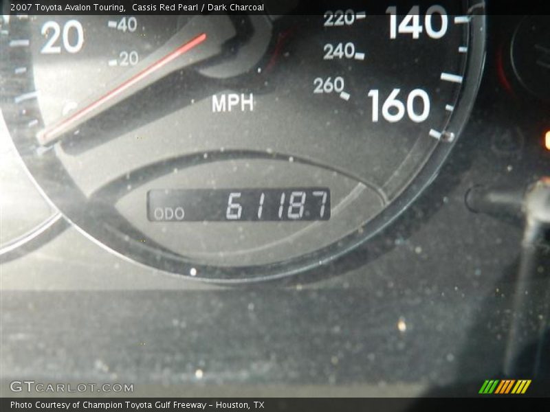 Cassis Red Pearl / Dark Charcoal 2007 Toyota Avalon Touring