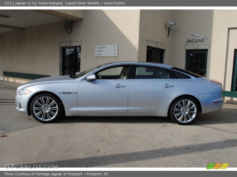 Liquid Silver Metallic / Ivory/Oyster 2011 Jaguar XJ XJL Supercharged