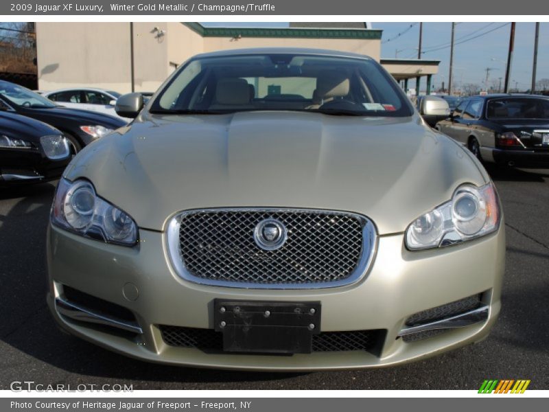 Winter Gold Metallic / Champagne/Truffle 2009 Jaguar XF Luxury